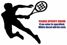 TENNIS PLAYER Graphic Die Cut decal sticker Car Truck Boat Window Bumper Wall 6"