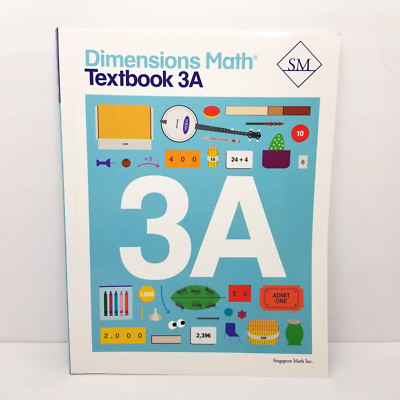 Dimensions Math Textbook 3A Singapore Math SM Elementary Homeschool Education