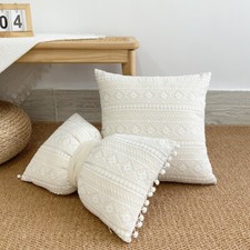 Floral Embroidery Lace Pillow Case Sofa Cushion Cover Home Bedroom Decoration