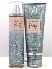 BATH  BODY WORKS LIFE OF THE PARTY BODY MIST  BODY CREAM SET FULL SIZE 