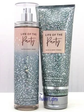 BATH & BODY WORKS LIFE OF THE PARTY BODY MIST + BODY CREAM SET *FULL SIZE*