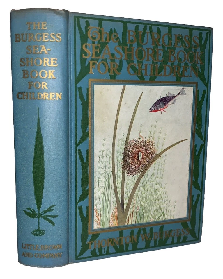 SIGNED, THE BURGESS SEASHORE BOOK FOR CHILDREN, by THORNTON W. BURGESS, DJ, 1939 Foto 2 de 4