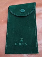 Rolex Green Velvet Suede Travel Pouch