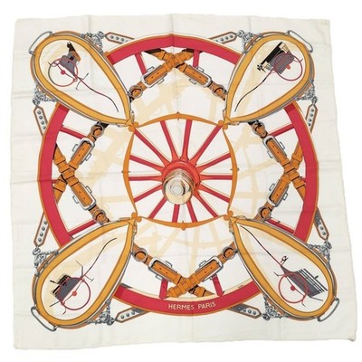 HERMES Paris Carre 90 square Scarf En Roue Libre Silk 100% Tags No Box Used