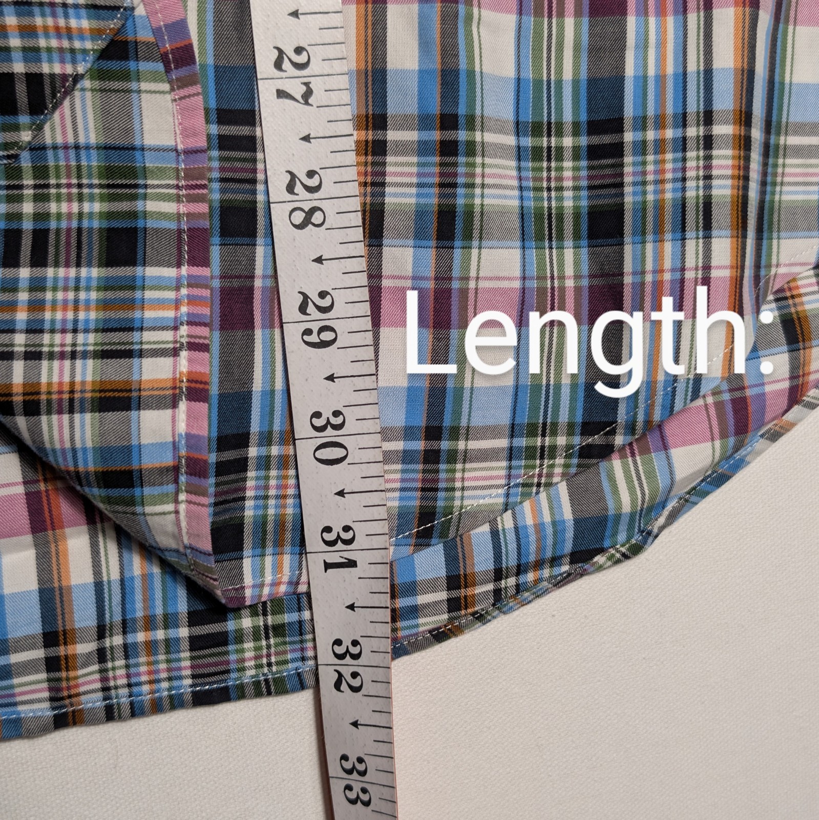 PETER MILLAR Button Down Large Multi Color Gingha… - image 6