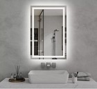 36"x 24"LED Bathroom Vanity Mirror for Wall Memory Function Tempered Glass