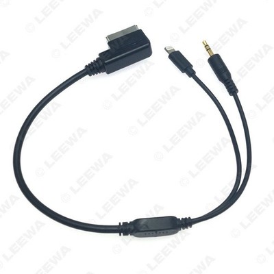 1x Black 8pin MMI Music   AUX Cable Cord Charging For IPOD Mercedes-Benz *qq