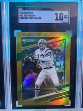 Joe Namath 10 GEM MINT  Premium Press Proof Gold #42 2021