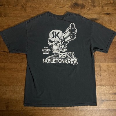Vintage Skeleton Krew 357 No More Mister Nice Guy Skull T-Shirt Mens XL Black