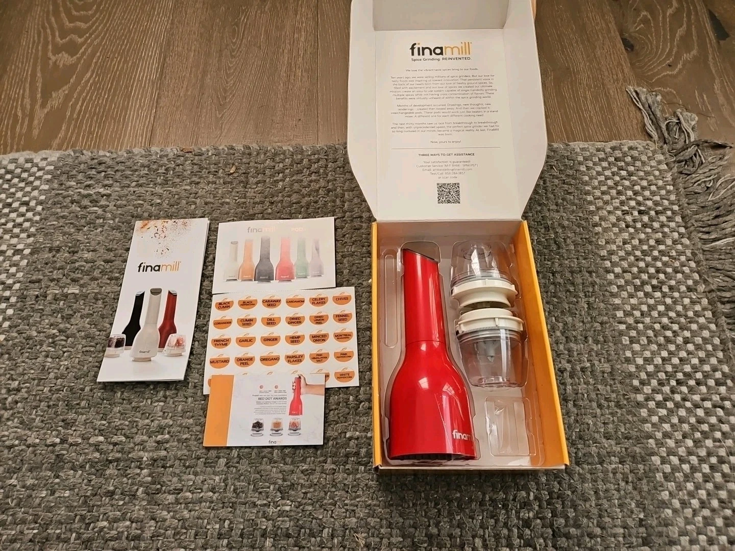 Finamill Spice Grinding FinaPod Pro Plus Red (1 Grinder 2 Pods)