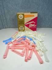 55 TONI SPIN ARM PERMANENT CURLERS ASSORTED SIZES IN ORIGINAL BOX