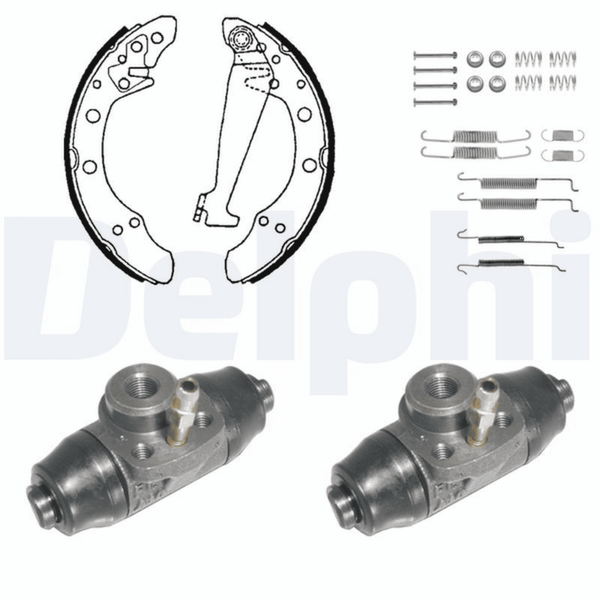 Bremsbackensatz Hinterachse FüR Audi Seat Skoda VW 80 B3 Stufenheck 90 A2-image