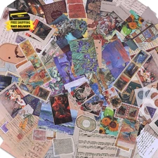 Scrapbook Supplies Pack (200 Pieces) for Art Journaling Bullet Junk Journal Supp