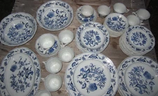 Blue Danube Blue Onion Design Japan Blue Rectangle Stamp ~Your Choice