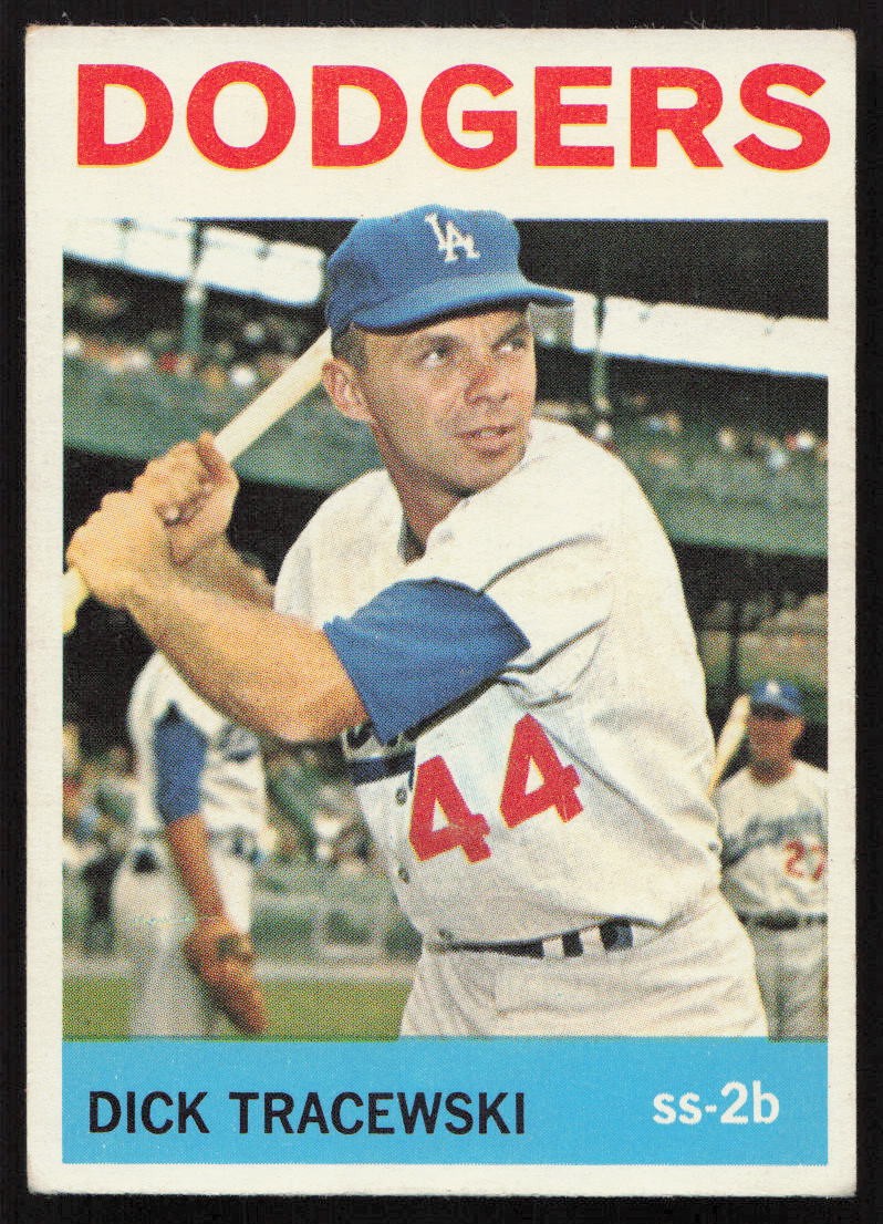 1964 Topps #154 Dick Tracewski Los Angeles Dodgers RC VG-VGEX 