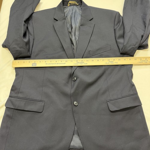 Donald J Trump Signature Collection Navy Wool Blazer Mens 44S Sport Coat - Picture 12 of 18