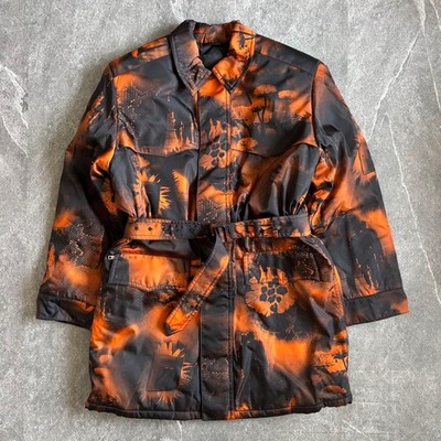 PRADA Raf Simons 2022AW Down Jacket Black Orange Size XS