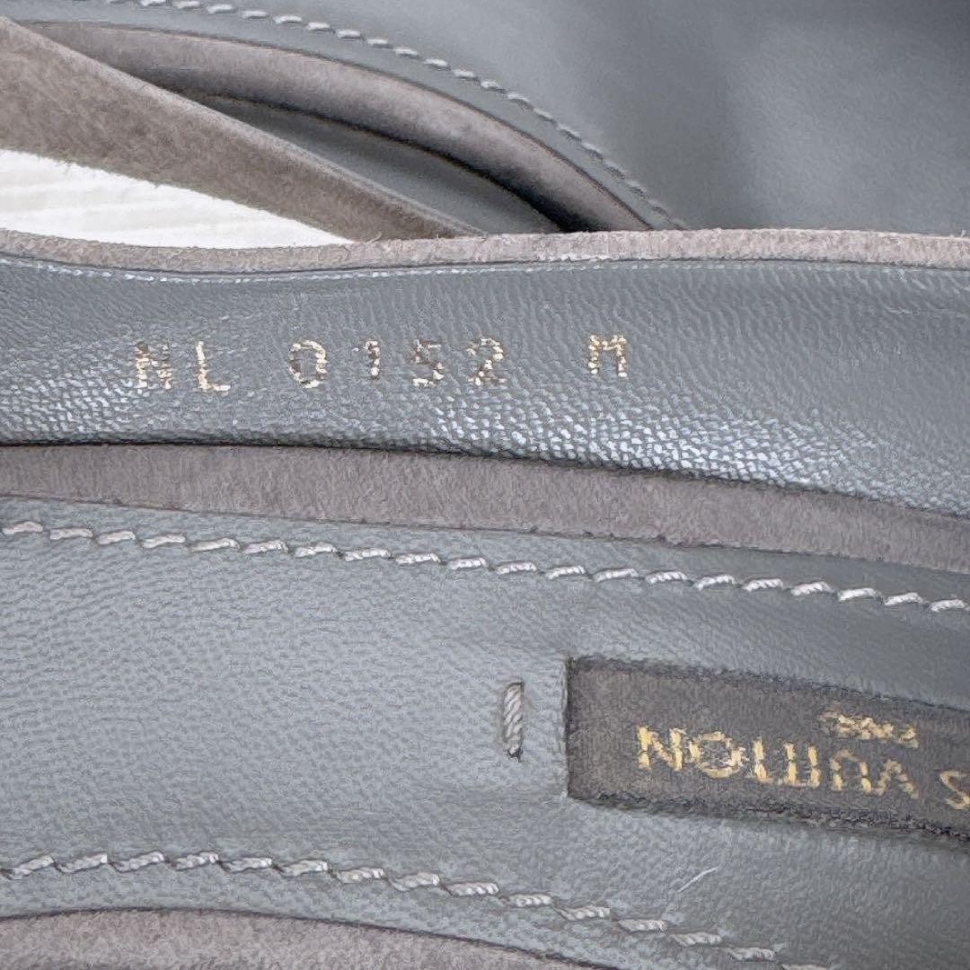 Louis Vuitton Shoes Pumps Heel EU 36.5 US 6.5 Suede Leather Greige Authentic thumbnail 9