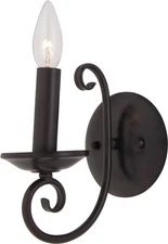 Maxim 70001OI Loft Wall Sconce 1-Light 60 Total Watts, Oil Rubbed Bronze