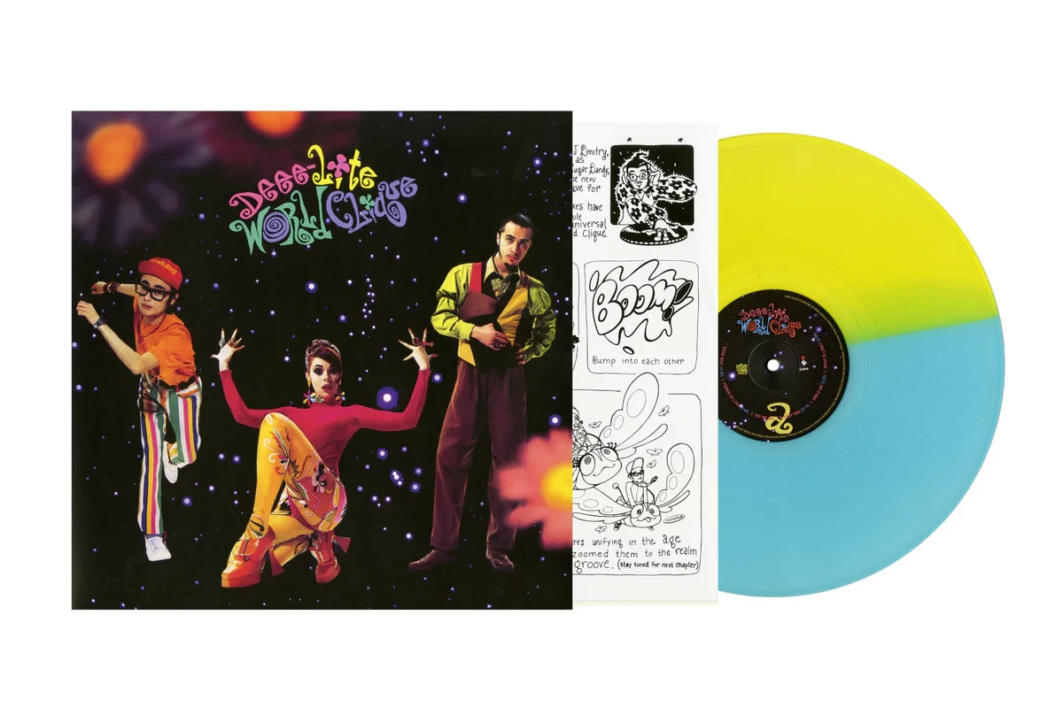 Deee-Lite World Clique (Ltd Ed of 500) Yellow Ice Blue Vinyl LP MINT!*FREE SHIP