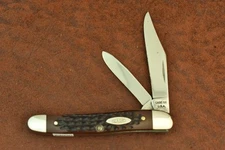 VINTAGE CASE XX USA 8 DOT 1972 JIGGED DELRIN SERPENTINE JACK KNIFE 62087 (23930)