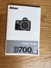Nikon D700 Quick Guide (Pocket guide)
