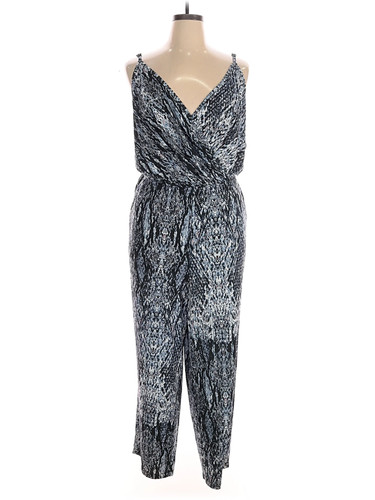 Swimsuits for all Women Silver Jumpsuit 18 Plus