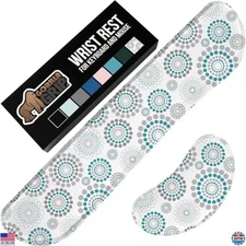 GORILLA GRIP Gel Memory Foam Wrist Rest Set - Ergonomic Keyboard & Mouse Support