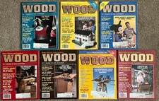 Lot of 7 Vintage 1990 Better Homes Gardens WOOD Magazine 33-39 Complete Year
