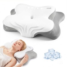 Cervical Neck Pillow for Pain Relief, Ergonomic Memory Foam Pillow for Neck S...