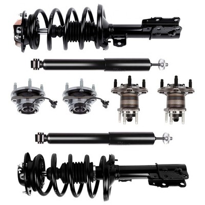 Front Strut Rear Shock Wheel Hub For Pontiac G6 Saturn Aura Chevrolet Malibu 8PC