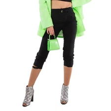 Jacquemus Ladies Black Le Pantalon Caraco Cropped Trousers, Brand Size 36 (US