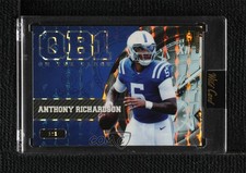 2023 QB1 On the Clock Blue - Platinum Mosaic Foil 1/1 Anthony Richardson s5q