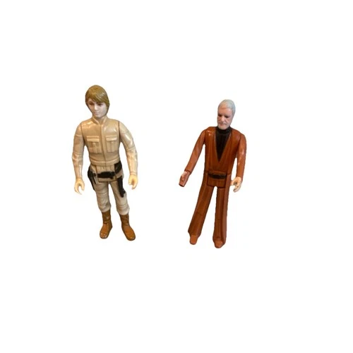 New ListingKenner Vintage Star Wars Luke Skywalker & Obi-Wan Kenobi Action Figures Set