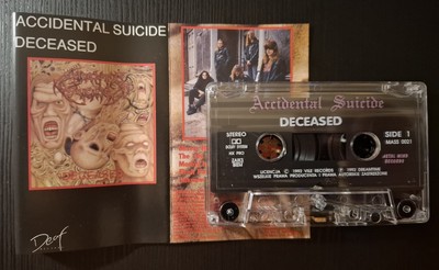 Accidental Suicide   Deceased 1992 MC Cassette - RARE