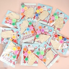 LARDUX 24pz Bomboniere Festa Gelato Legno Pittura Artigianato Bagliore Scuro - 8 Stili