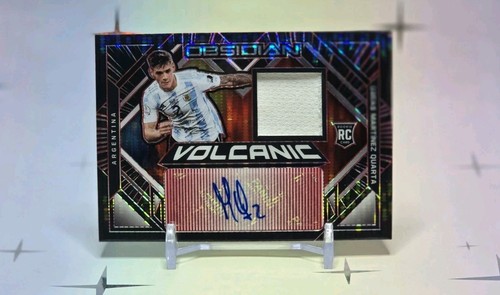 2 x Obsidian cards, Lucas Martinez Quarta Patch Auto, Gio Lo Celso patch auto