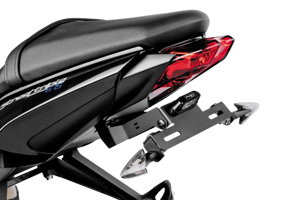 For Triumph Street Triple RS 2018 Puig 6551N Black License Plate Support Foto 4 de 4