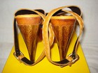 100% AUTHENTIC NEW WOMEN FENDI WOODEN STRAPPY WOODEN SELLERIA HEELS EU 41/US 11 — photo 4