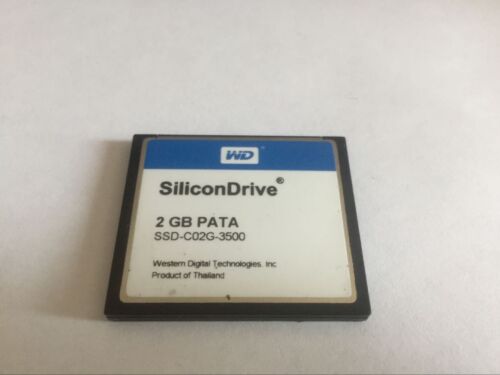 WD SiliconDrive 2GB PATA CF WD CF Karte SSD-C02G-3500 - Bild 1 von 2