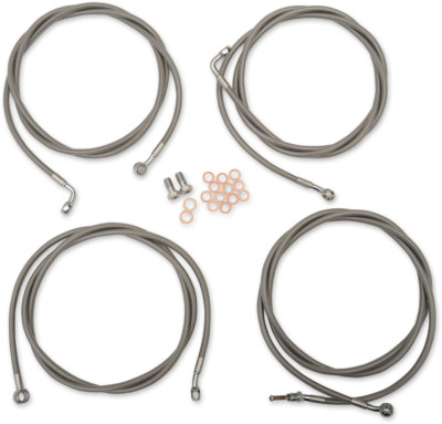LA Choppers Handlebar Cable/Brake Line Kit LA-8054KT-08