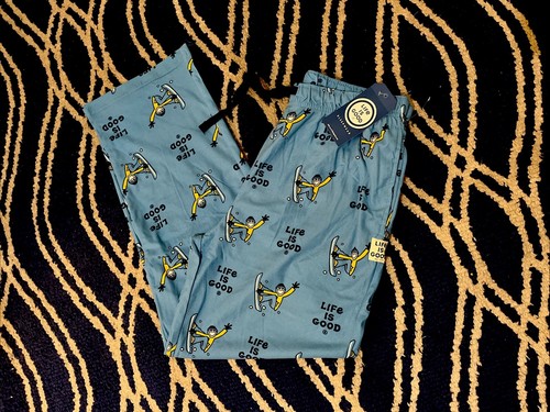 Life Is Good Mens XL Lounge/Sleep Fleece Pants Snowboarding Blue NEW - Picture 3 of 12