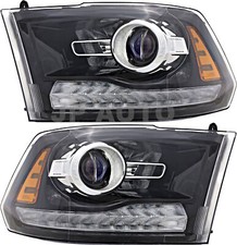 For 2013-2014 Dodge Ram 1500 Headlight Halogen Set Driver And Passenger Side For 2013-2014 Dodge Ram 1500 Headlight Halogen Set Driver And Passenger Side