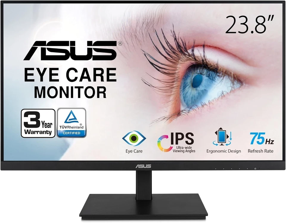 *NEW* ASUS 23.8” 1080P Monitor (VA24DQSB) - Full HD,IPS,75Hz,Speakers - Image 4 of 4
