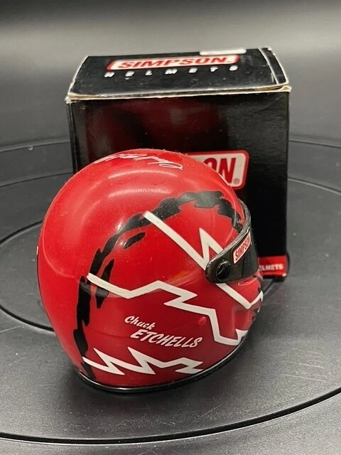 VRHTF NHRA SIMPSON 迷你头盔 CHUCK ETCHELLS 有趣的汽车驾驶员 — 第 2/2 张图片