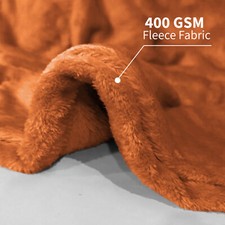 480 GSM Luxury Heavy Sherpa Blanket Warm Faux Fur Mink Sofa Bed Fleece Throw UK