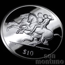 ELGIN MARBLES - 1oz .999 Silver Proof Horse Coin 2010 British Virgin Islands $10