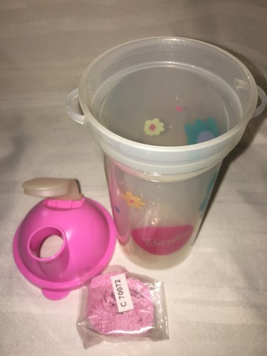 TUPPERWARE *NEW*BARBIE Thirstbreak Tumbler Pour Spout Seal Carry Strap 14 Oz Kid - Picture 7 of 12