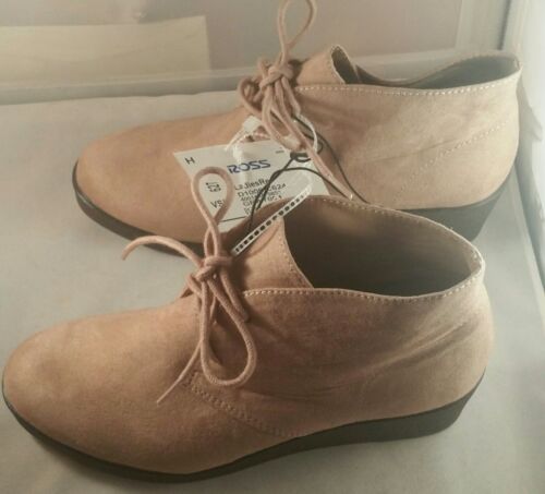 White Mt. Laveda Ankle Boots Booties Tan Wedge Women's US Size 8 NWT - Picture 3 of 6