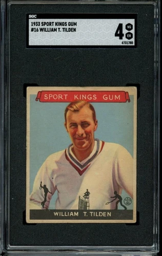 1933 Goudey Sport Kings #16 Bill Tilden Tennis SGC 4 VG-EX LOOK! LFF
